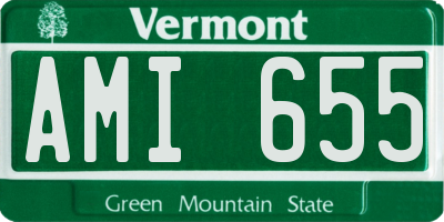 VT license plate AMI655