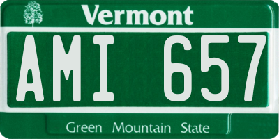 VT license plate AMI657