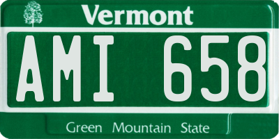 VT license plate AMI658