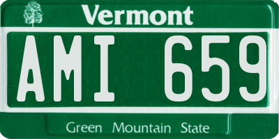 VT license plate AMI659