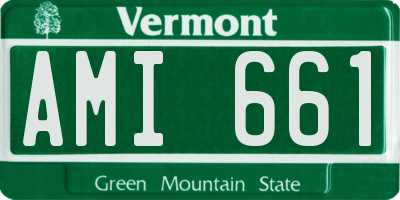 VT license plate AMI661