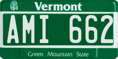 VT license plate AMI662
