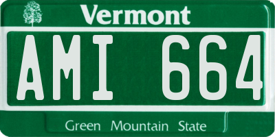 VT license plate AMI664