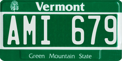VT license plate AMI679