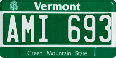 VT license plate AMI693