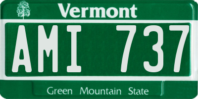 VT license plate AMI737