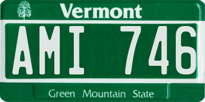 VT license plate AMI746