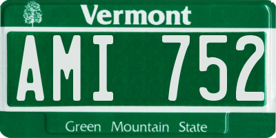 VT license plate AMI752