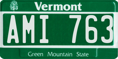VT license plate AMI763