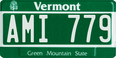 VT license plate AMI779