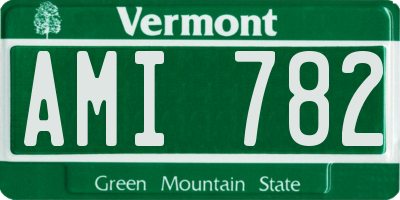 VT license plate AMI782