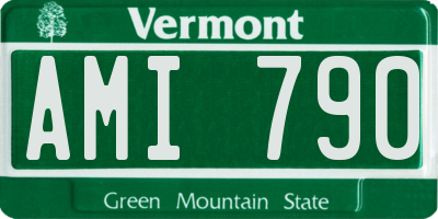 VT license plate AMI790