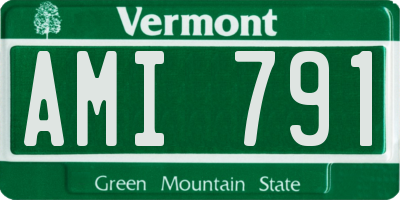 VT license plate AMI791