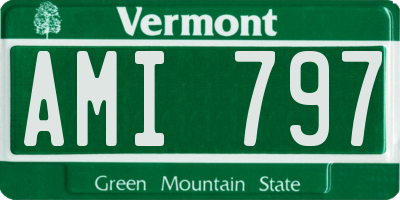 VT license plate AMI797