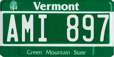 VT license plate AMI897