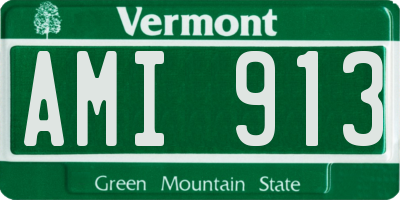 VT license plate AMI913