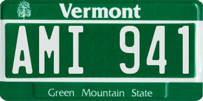 VT license plate AMI941