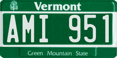 VT license plate AMI951