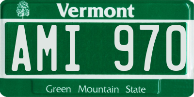 VT license plate AMI970