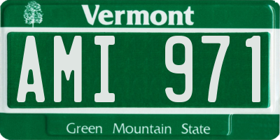 VT license plate AMI971