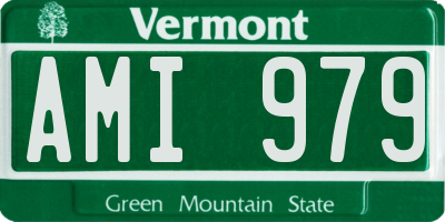 VT license plate AMI979