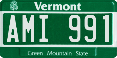 VT license plate AMI991