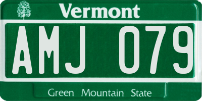 VT license plate AMJ079