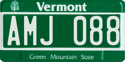 VT license plate AMJ088