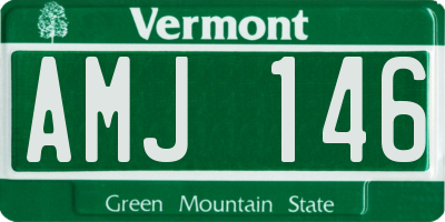 VT license plate AMJ146