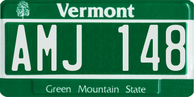 VT license plate AMJ148