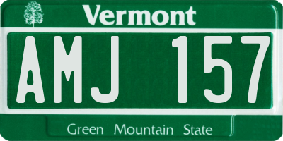 VT license plate AMJ157