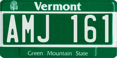 VT license plate AMJ161