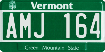 VT license plate AMJ164