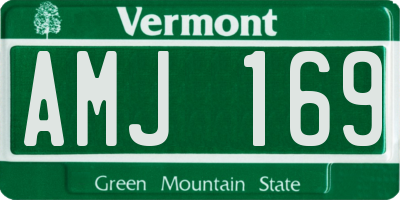 VT license plate AMJ169