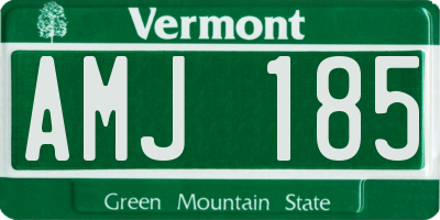 VT license plate AMJ185