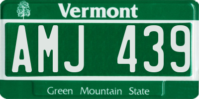 VT license plate AMJ439