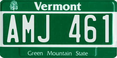 VT license plate AMJ461