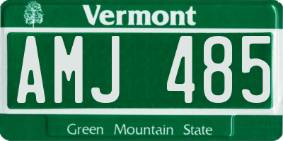 VT license plate AMJ485