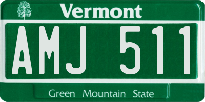 VT license plate AMJ511