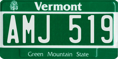 VT license plate AMJ519