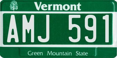 VT license plate AMJ591