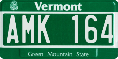 VT license plate AMK164