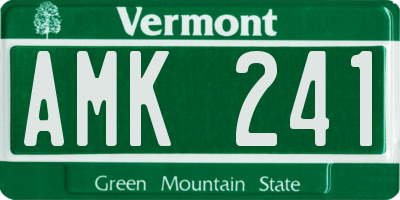 VT license plate AMK241