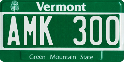 VT license plate AMK300