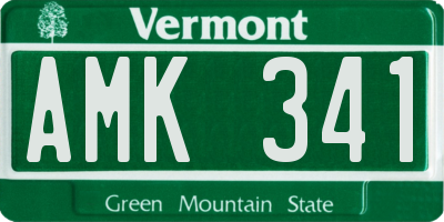 VT license plate AMK341