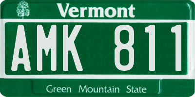 VT license plate AMK811