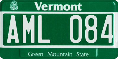 VT license plate AML084