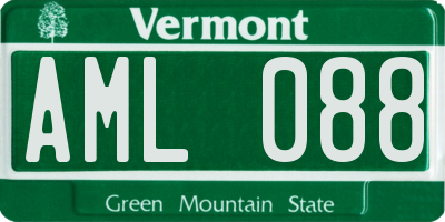 VT license plate AML088