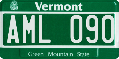 VT license plate AML090