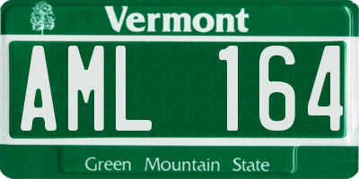 VT license plate AML164
